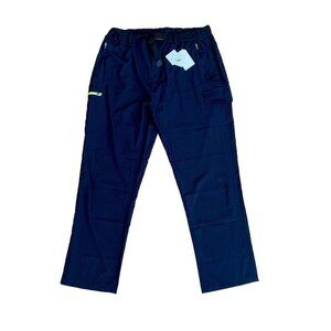 Natuvenix Men's 3XL 38x30 Navy Blue Hiking Pants Waterproof NWT